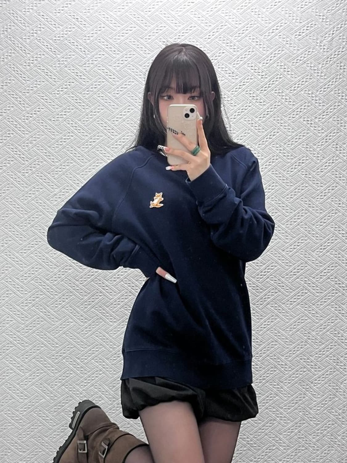 메종키츠네 빈티지 모던 캐주얼 칠랙스 폭스 맨투맨 XL C10652 상품이미지1