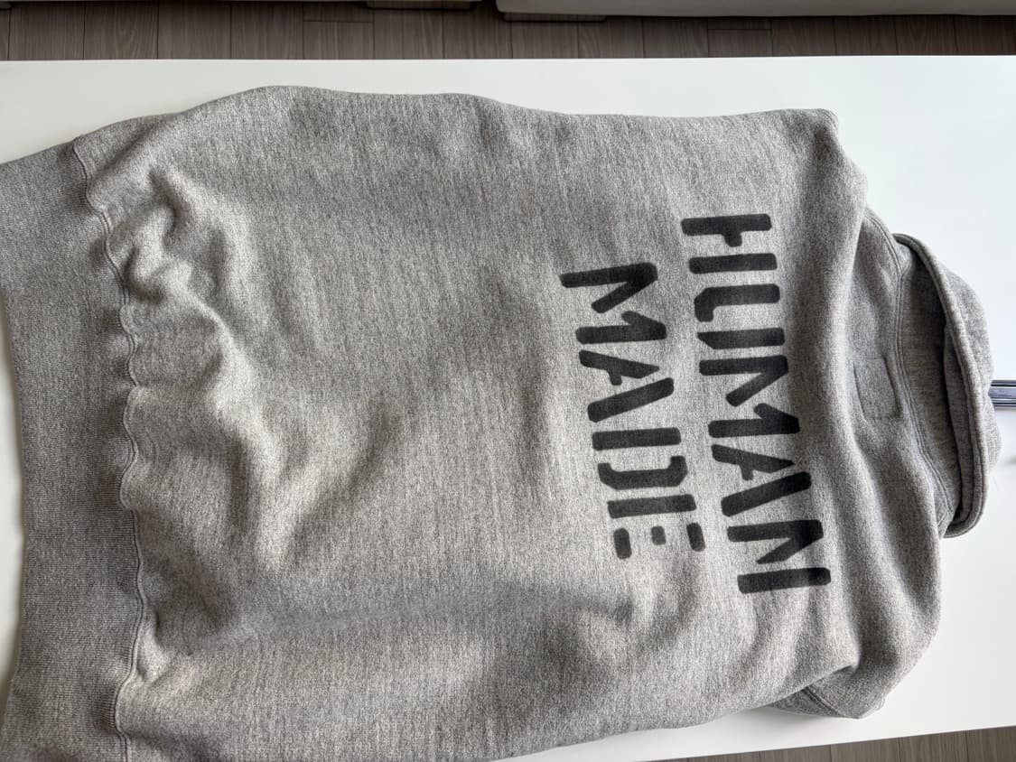 휴먼 메이드 하프집 스웨트셔츠 그레이 상품이미지4