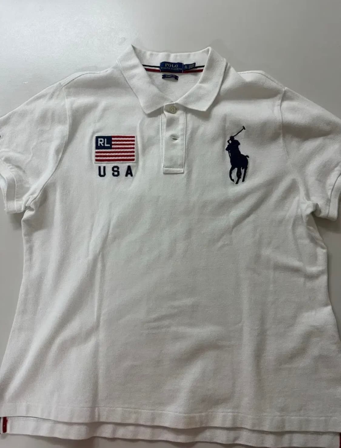 폴로 빅포니 치프키프 성조기 카라 티셔츠 usa 상품이미지1