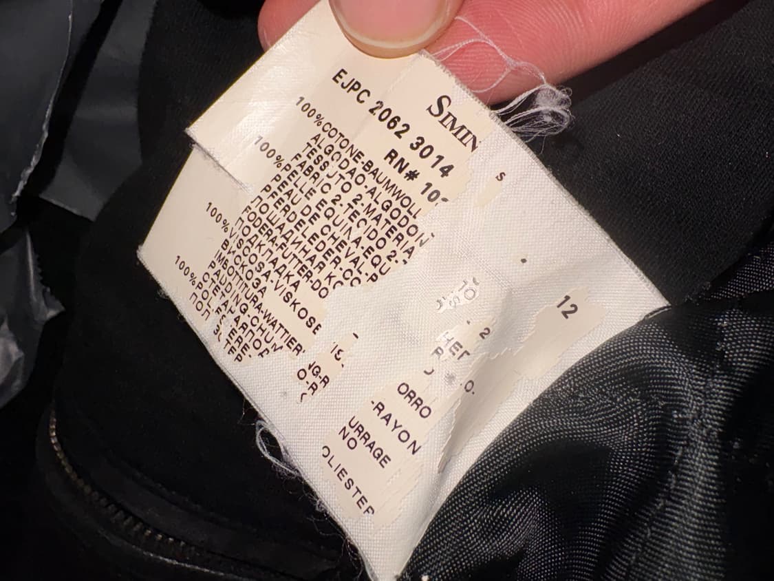 10‘s Emporio Armani Leather Panel Jacket 상품이미지6