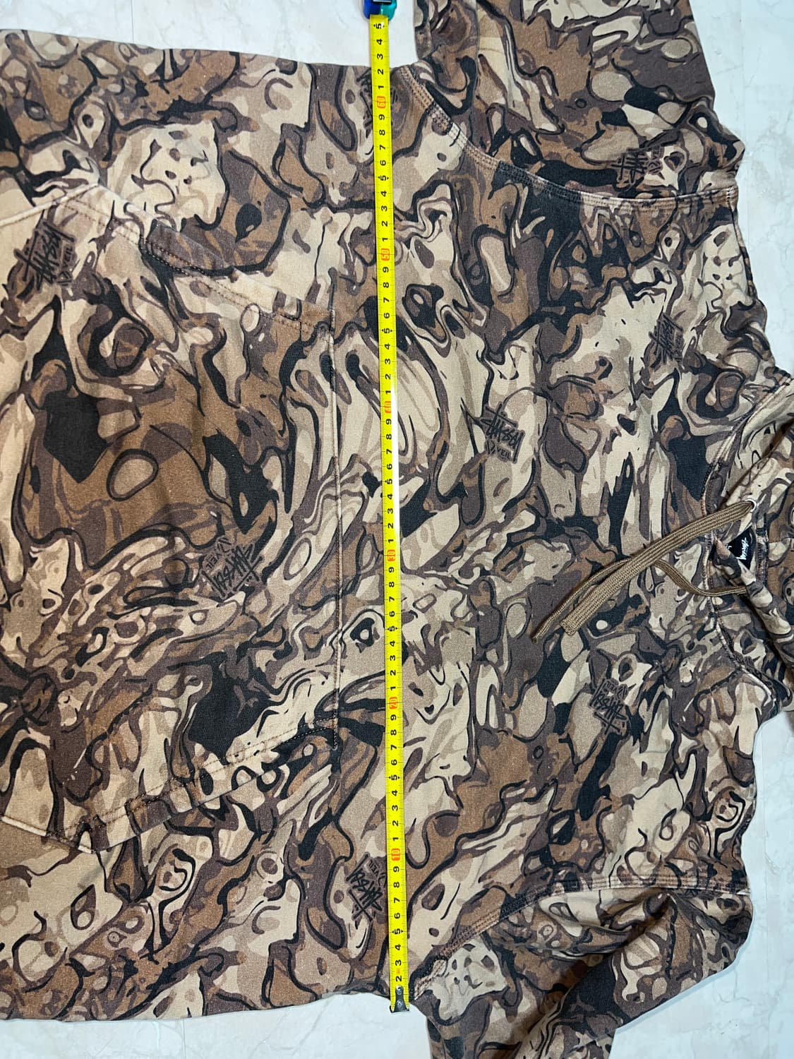 스투시 베일 카모 후드티 L 상품이미지5