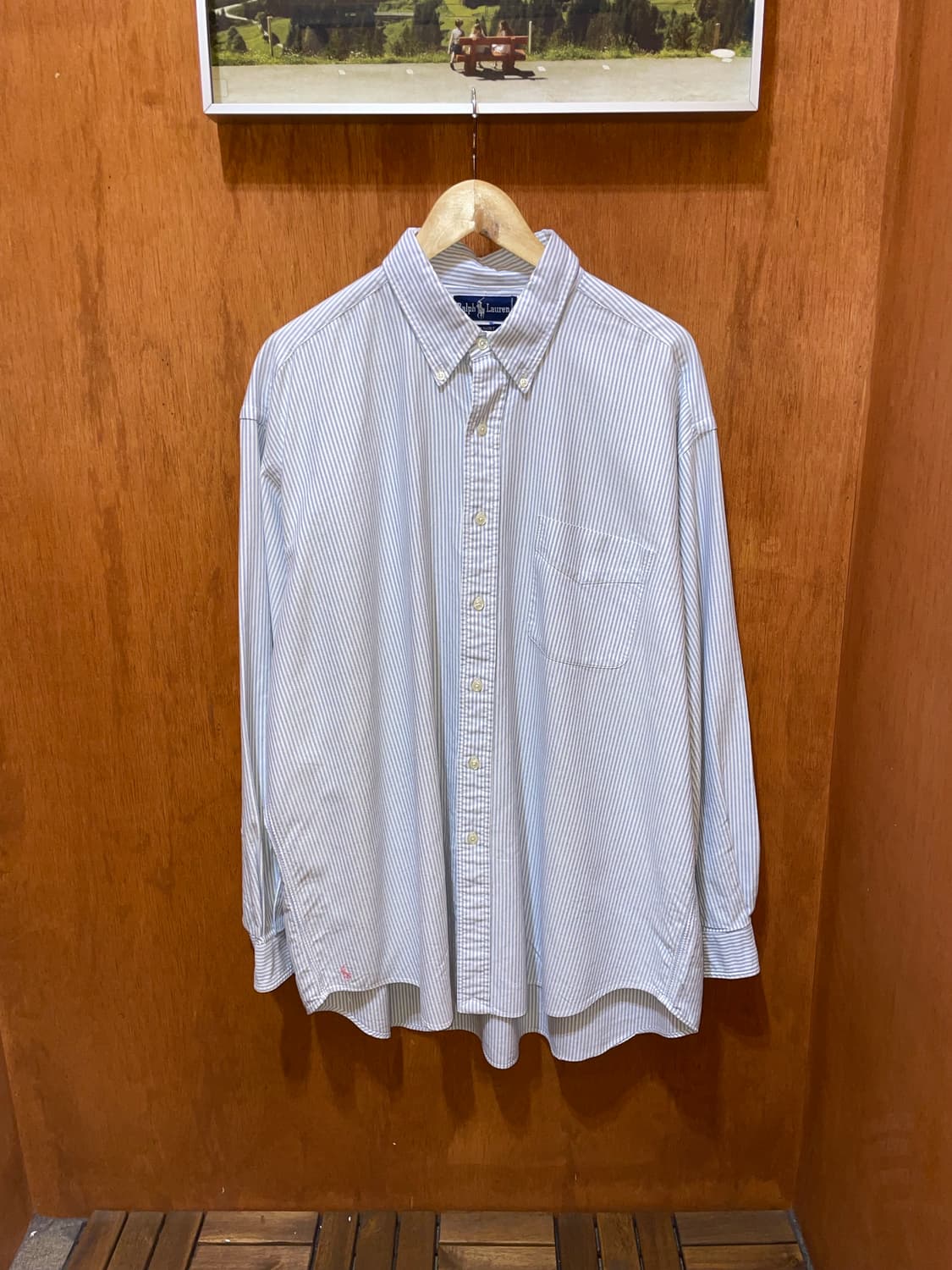 (XL) POLO 폴로 랄프로렌 스트라이프 셔츠 빅셔츠 상품이미지3