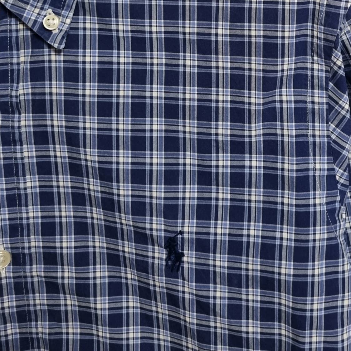 오버핏 S ) 폴로랄프로렌 체크 셔츠 남방 상품이미지3