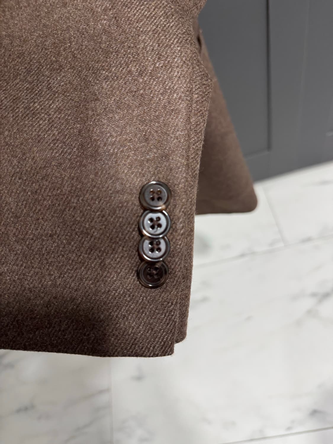 맨온더분 노치트 라펠 울 캐시미어 싱글 자켓 50 상품이미지5