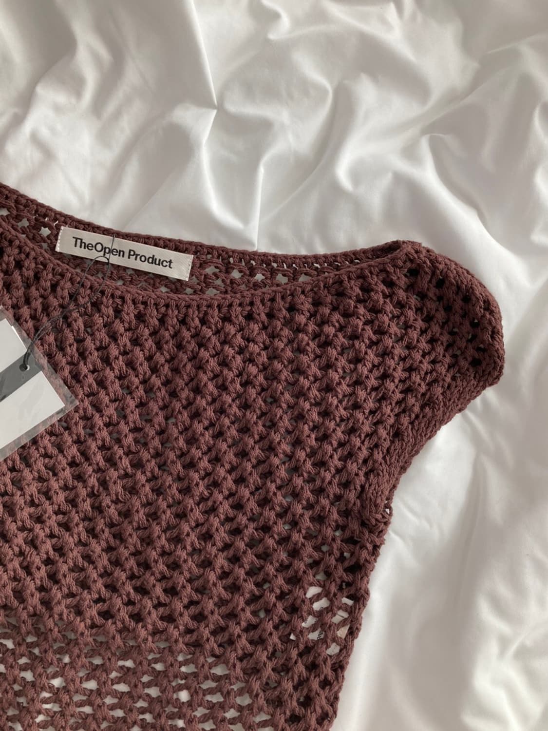 OPEN YY(오픈와이와이) OFF-SHOULDER CROCHET TOP 상품이미지4