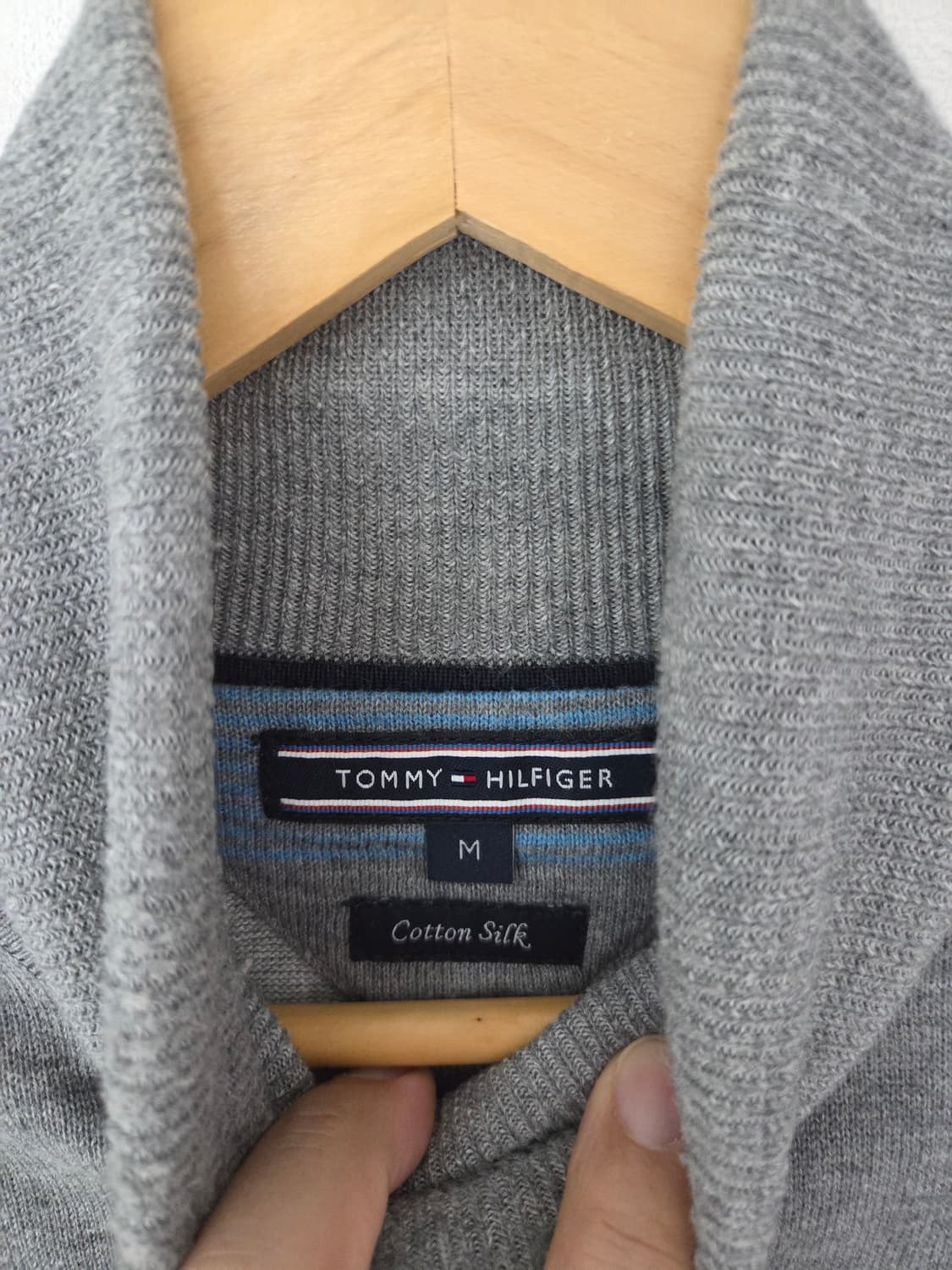 타미힐피거 목폴라 그레이 니트(100사이즈) 상품이미지5