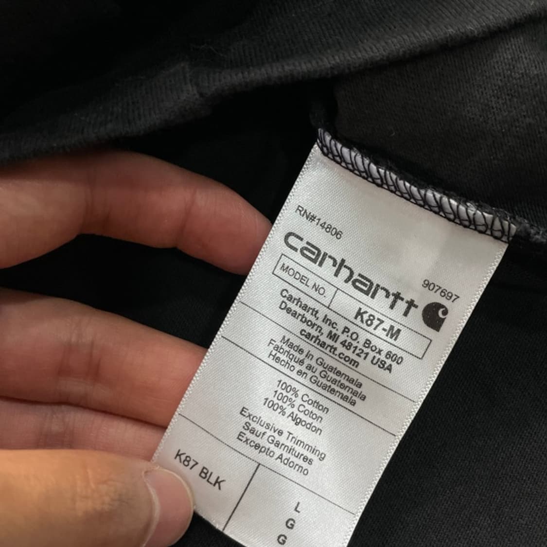 100 칼하트 루즈핏 포켓 반팔티 상품이미지4