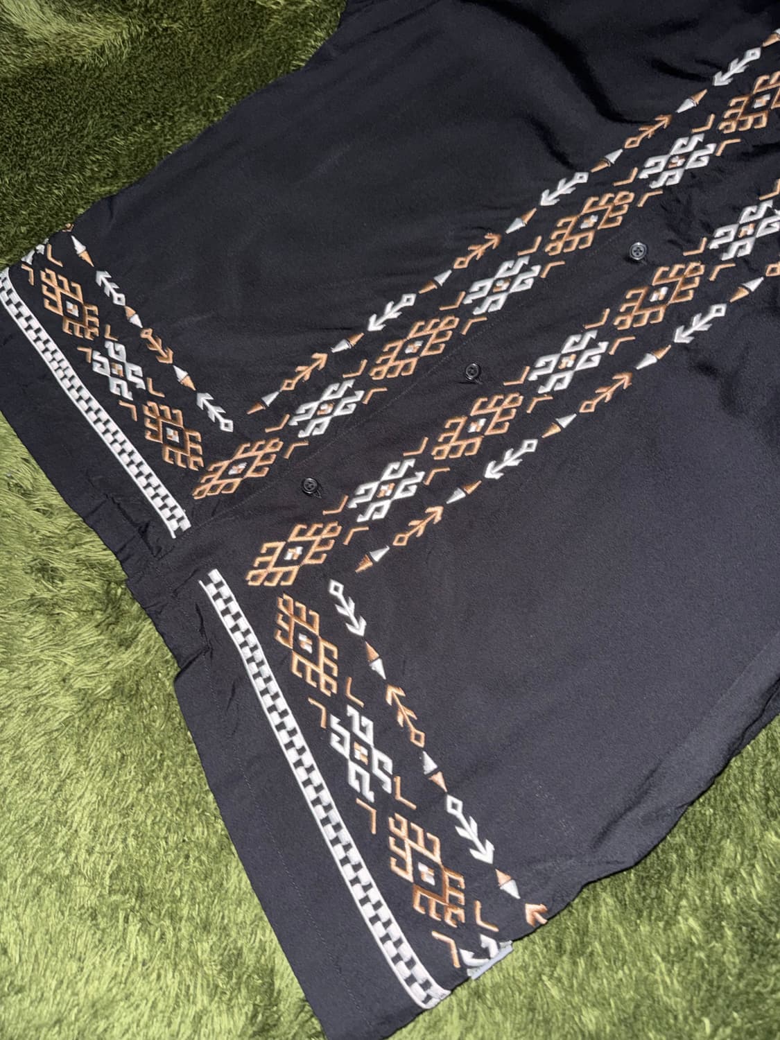 [M] 칼하트 WIP COBA 코바 엠브로이더리 셔츠 블랙 상품이미지5