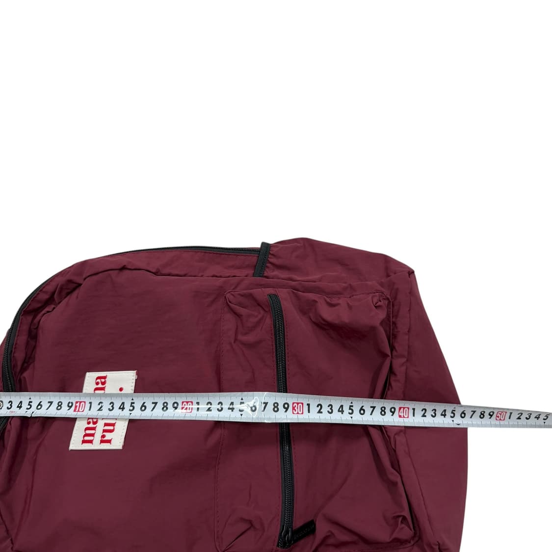 마스마룰즈 빈티지 데일리 백팩 가방 버건디 레드 상품이미지6