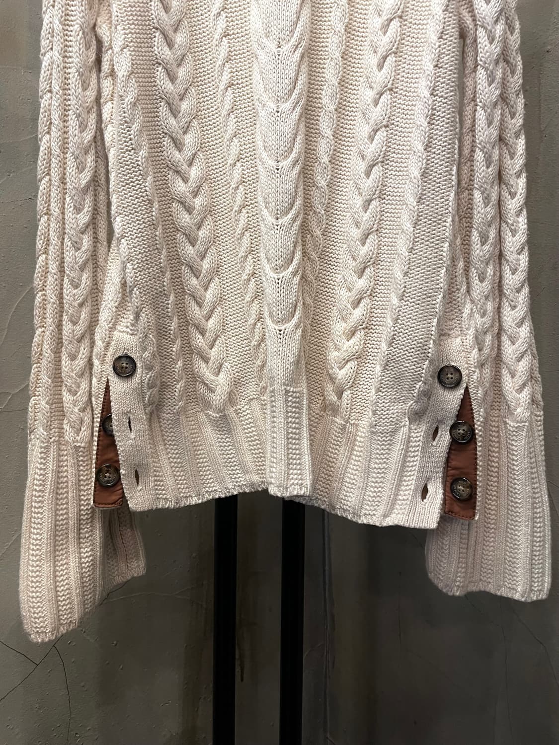 폴로 랄프로렌 아이보리 케이블 니트 66~77 상품이미지8