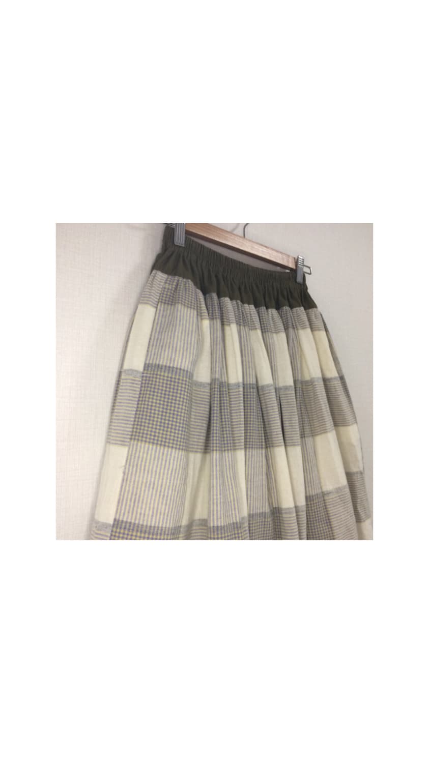 Beams boy 빔즈보이 웨어 브라운 체크 스커트 상품이미지2