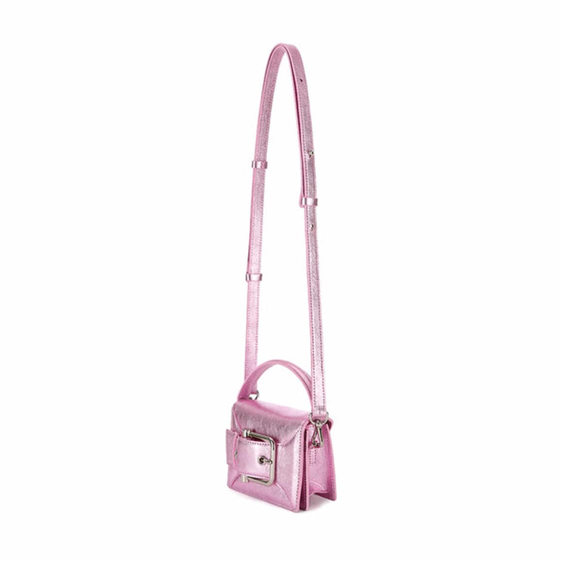 OSOI BELTED BROCLE_MICRO METALLIC PINK 상품이미지3
