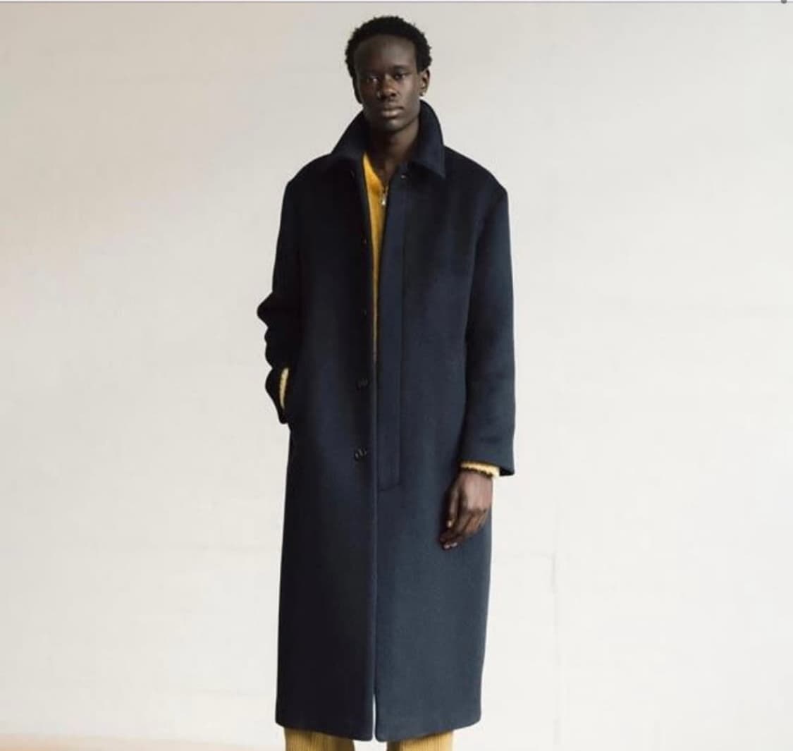 [46] 선플라워 윈터 코트 네이비 상품이미지1