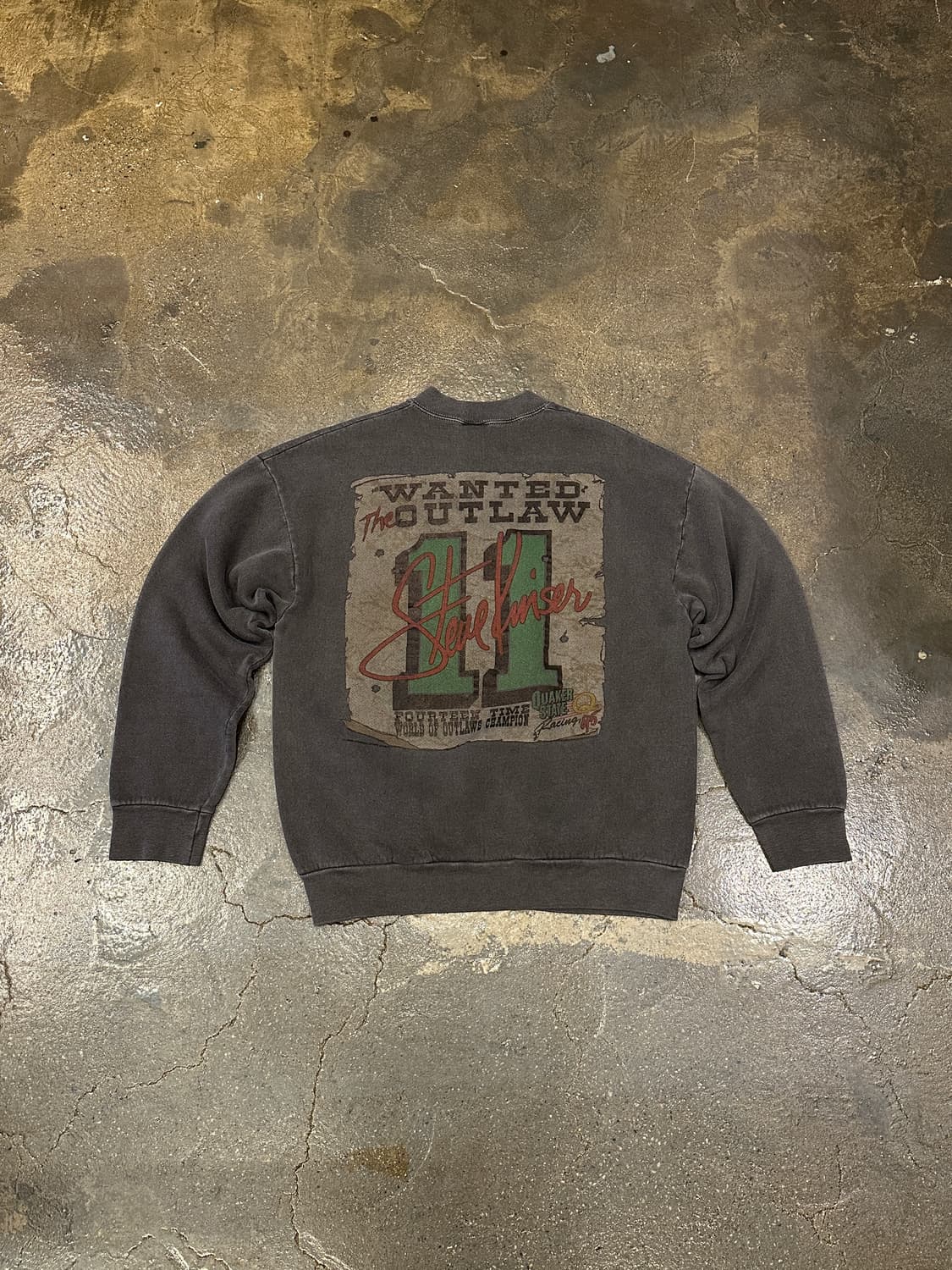 90s 프룻오브더룸 레이싱 맨투맨 스웻셔츠 L 상품이미지2