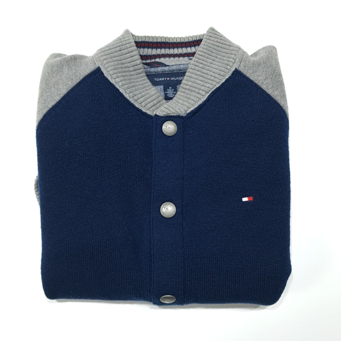 CL182 M 타미힐피거 울 혼방 바시티 니트 가디건 상품이미지8