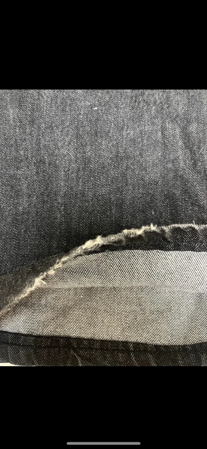 비슬로우 COMFY ONE TUCK SELVAGE DENIM 흑청 상품이미지5