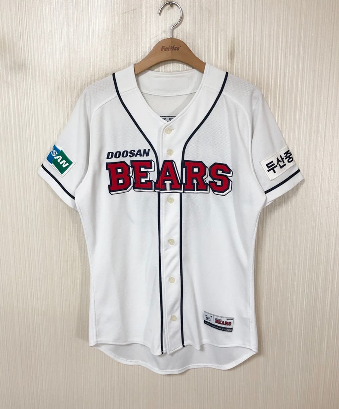 KBO 위팬 두산베어스 홈유니폼/져지 M(95) #39 이종욱 상품이미지1