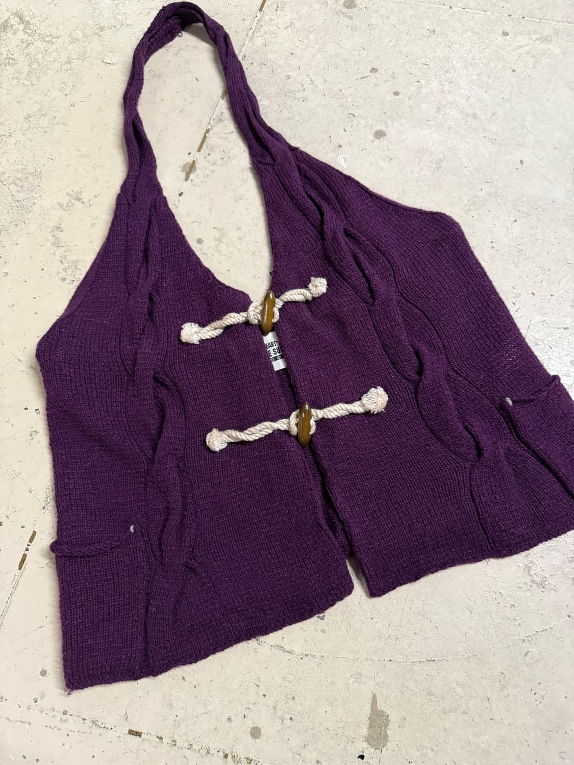 Cube sugar halter-neck duffle vest 상품이미지6