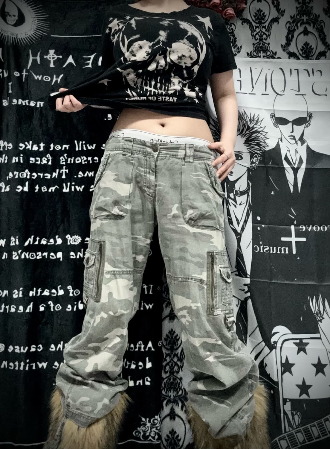 Y2k 카모 카고 팬츠 상품이미지2