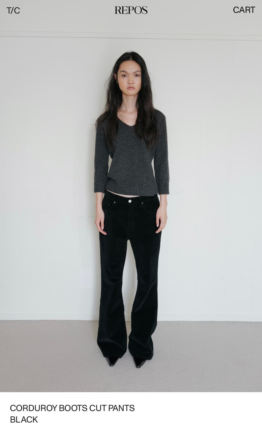리포스 코듀로이 바지 s 상품이미지1