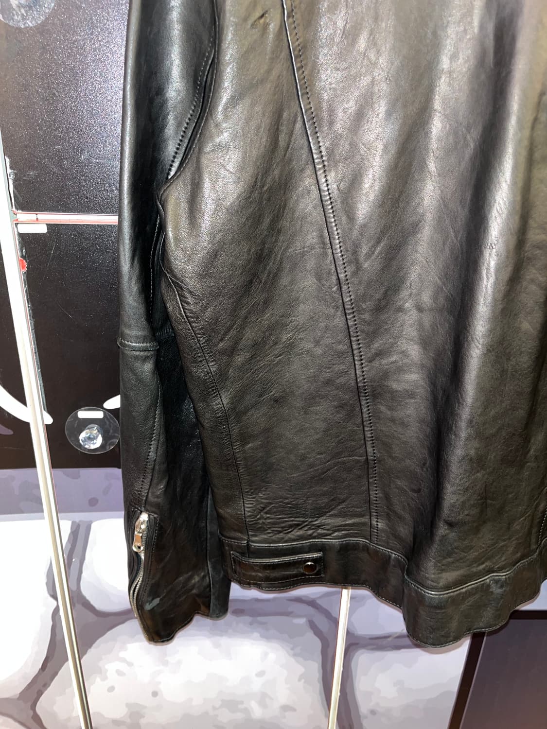 JILLSTUART 질스튜어트 레더 지퍼 디테일 자켓 상품이미지3