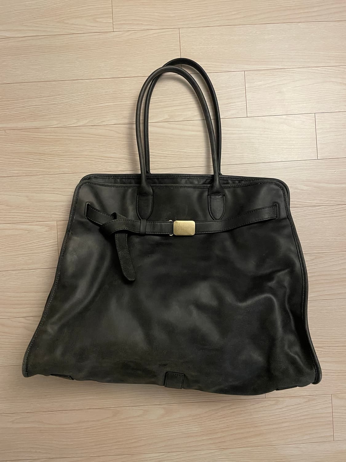 브라운야드 레더 버클백 블랙 상품이미지2