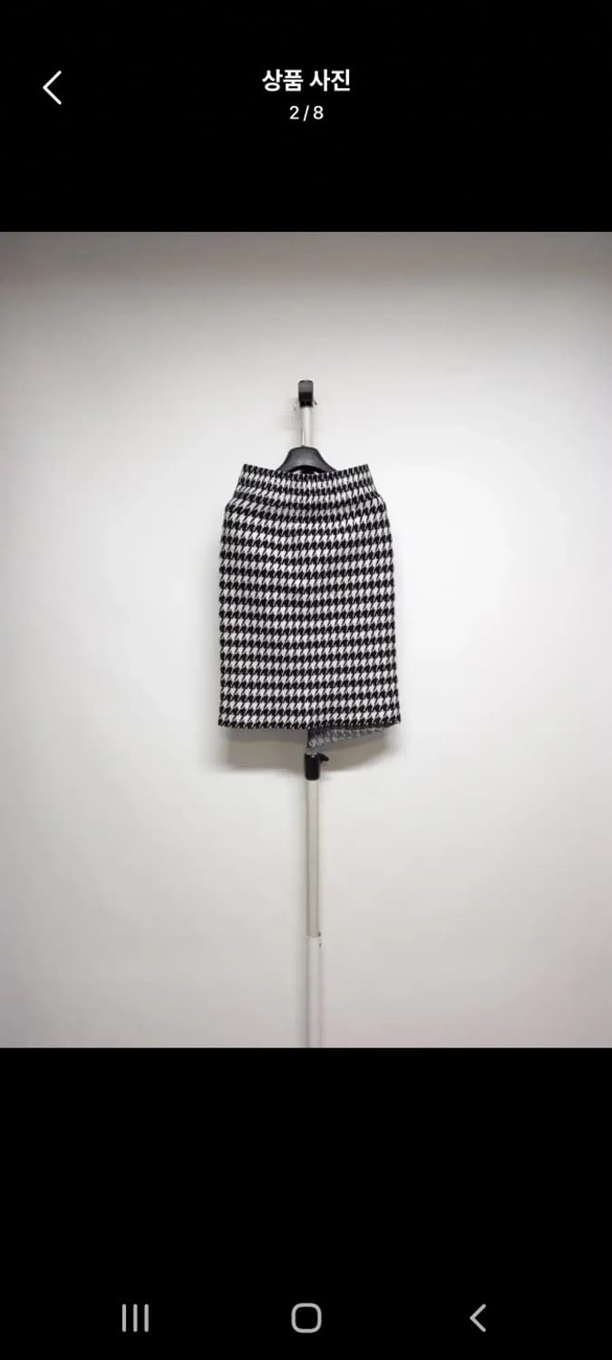 새 로드샵 추동 울 하운드체크 니트스커트 F 상품이미지2