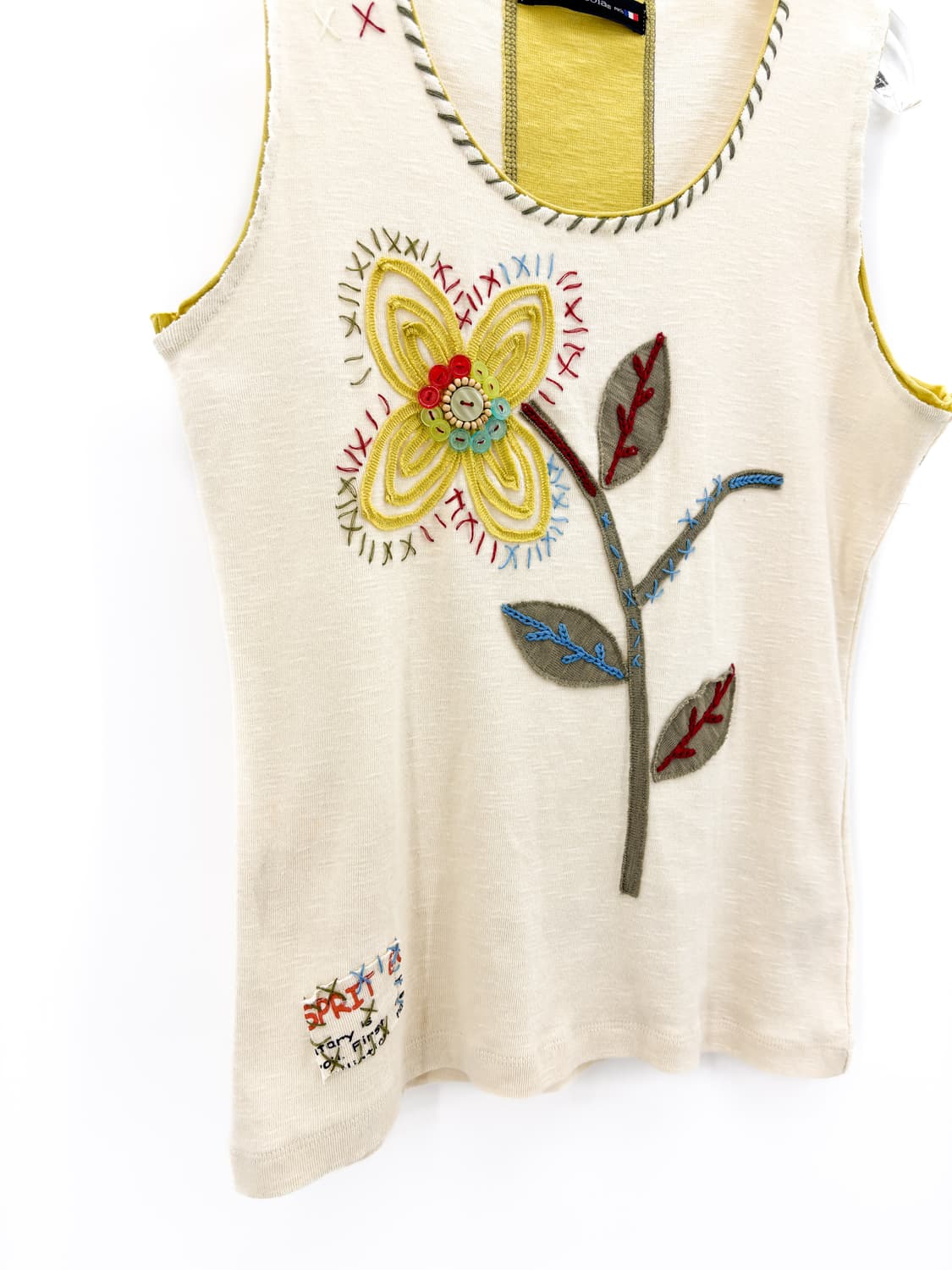 빈티지 플라워 패치워크 슬리브리스 상품이미지5