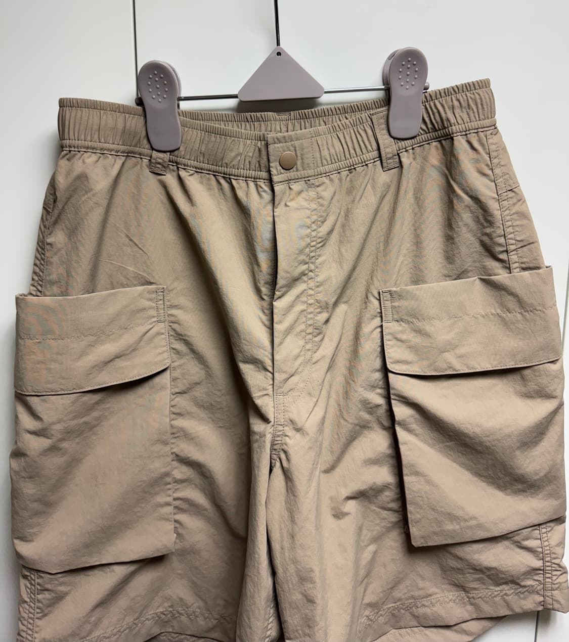 유니클로U 파라슈트 카고 쇼트팬츠 베이지 M사이즈 상품이미지3