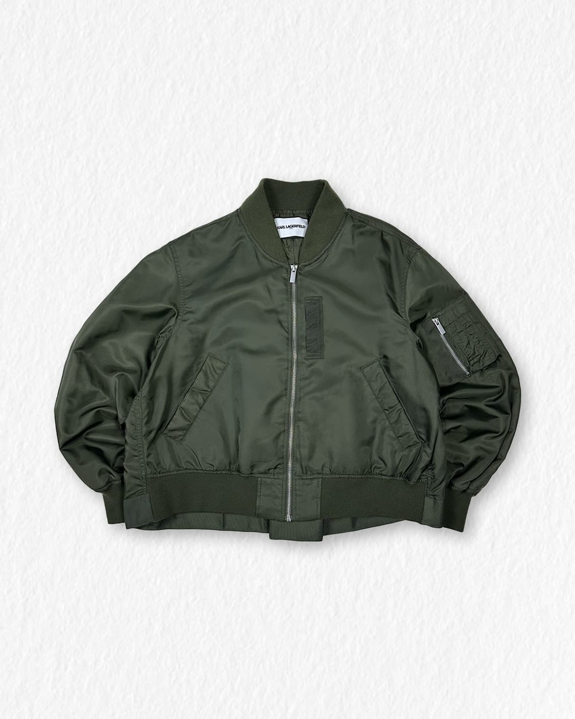 칼라거펠트 백플리츠 ma-1 항공점퍼 카키 상품이미지1