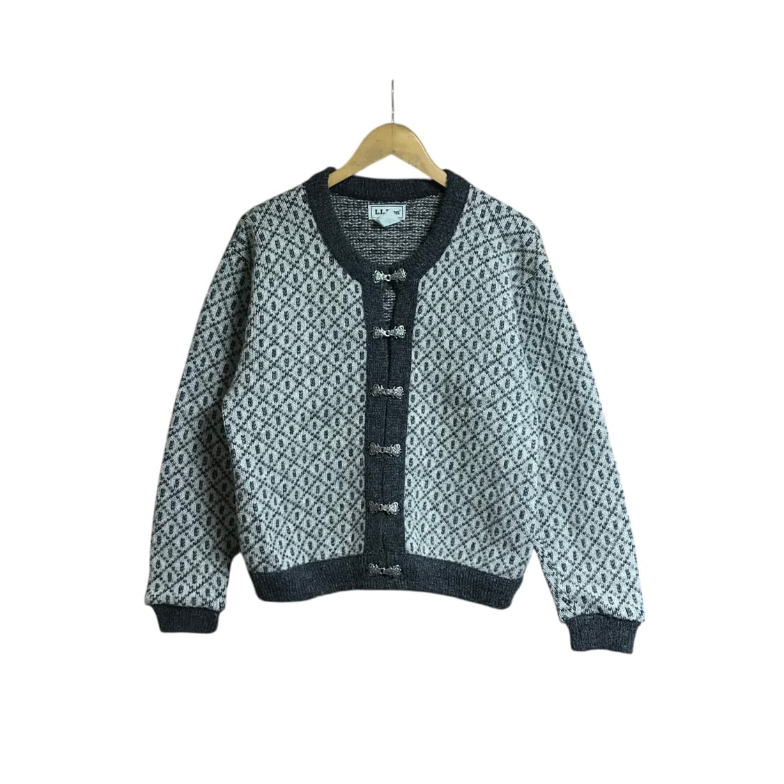 엘엘빈 90s 유니크 버클 울 가디건 상품이미지2