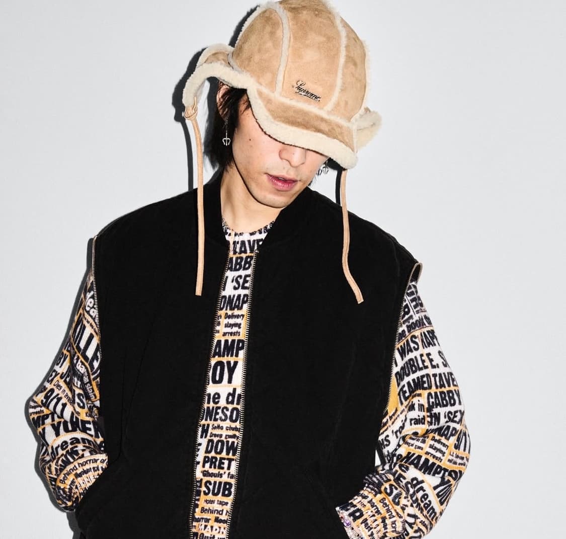 슈프림 셔링 라인드 이어플랩 캡 탄 - 25FW 상품이미지1