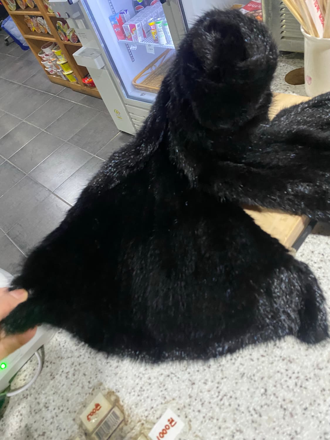 블랙 리얼 밍크 목도리 상품이미지2