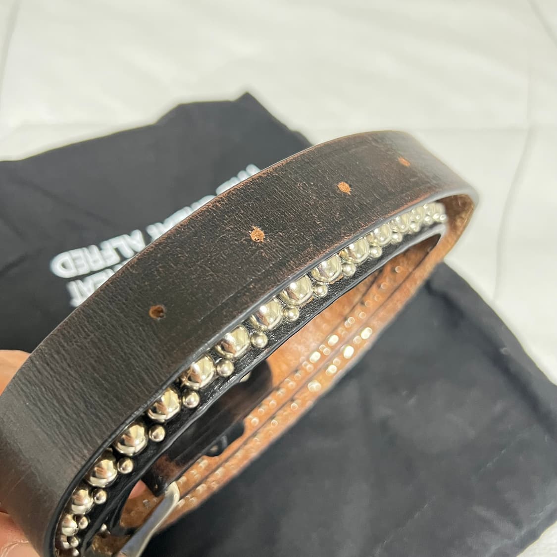 헤리티지플로스 알프레드 레더 벨트 ML 남자 상품이미지3