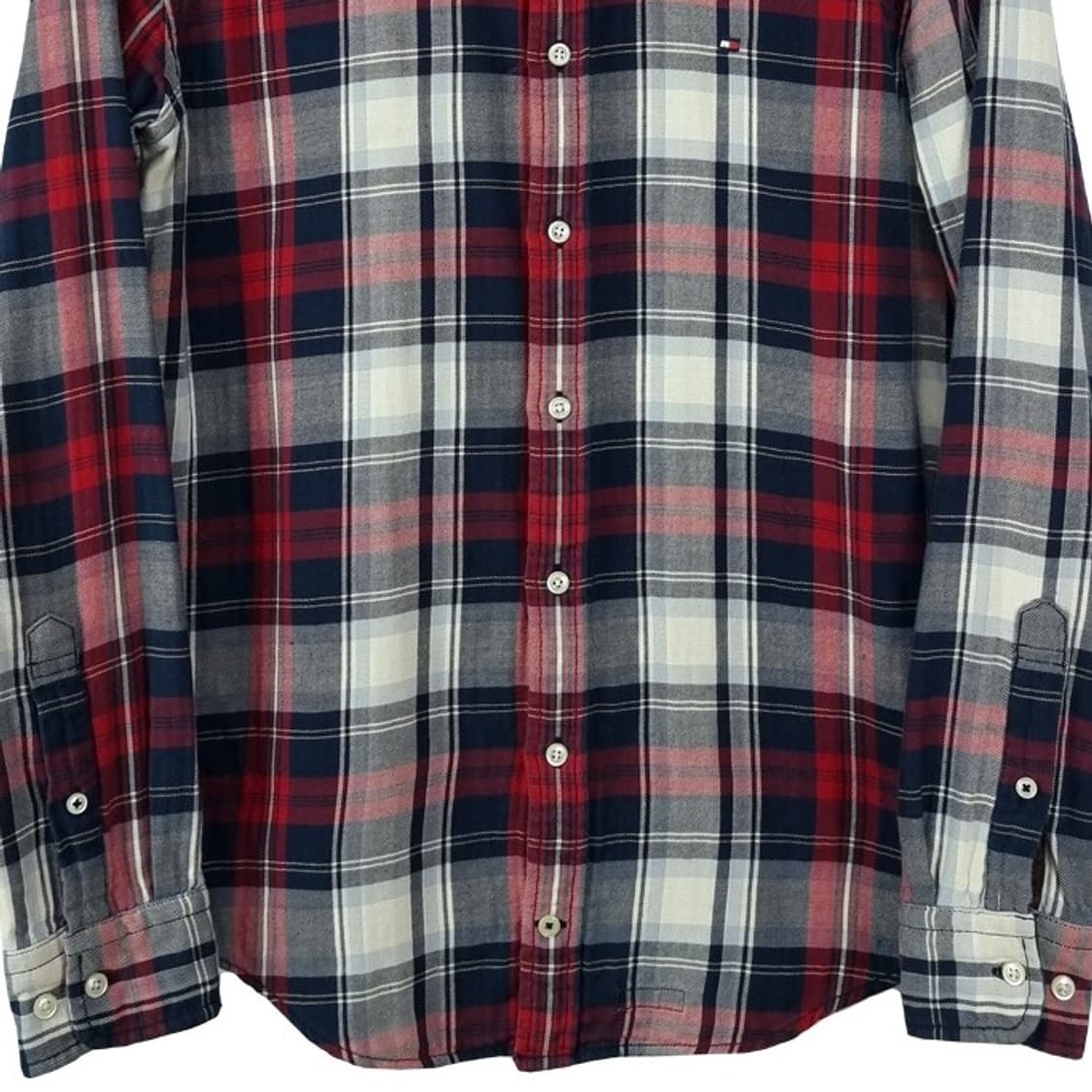 [타미힐피거] 로고 자수 빈티지 체크 셔츠 M19924 상품이미지5