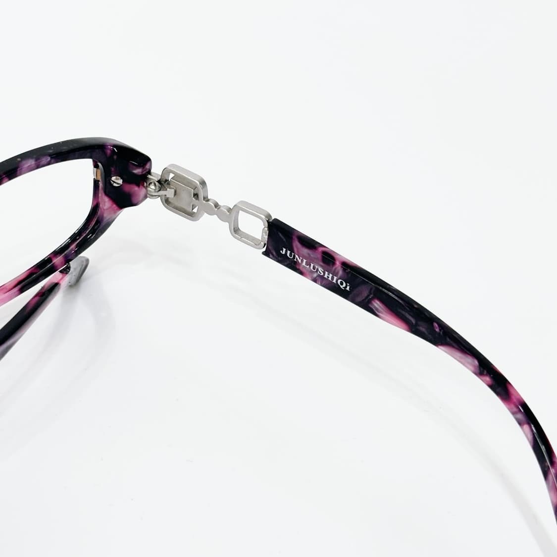 JUNLUSHIQI 퍼플 체인 뿔테 데드스탁 빈티지안경 상품이미지5