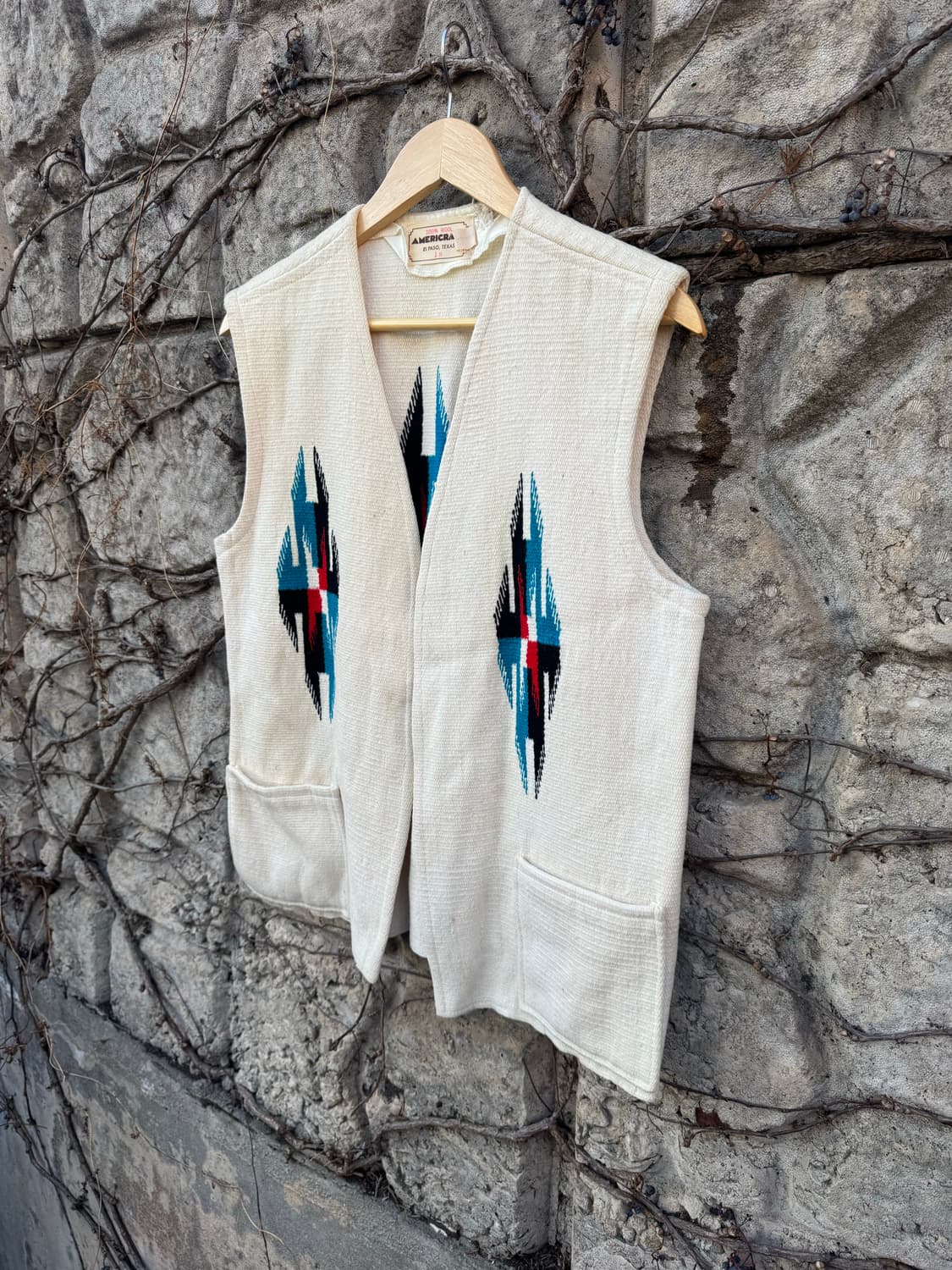 60~70s americraft 빈티지 오르테가 치마요 베스트 조끼 상품이미지6