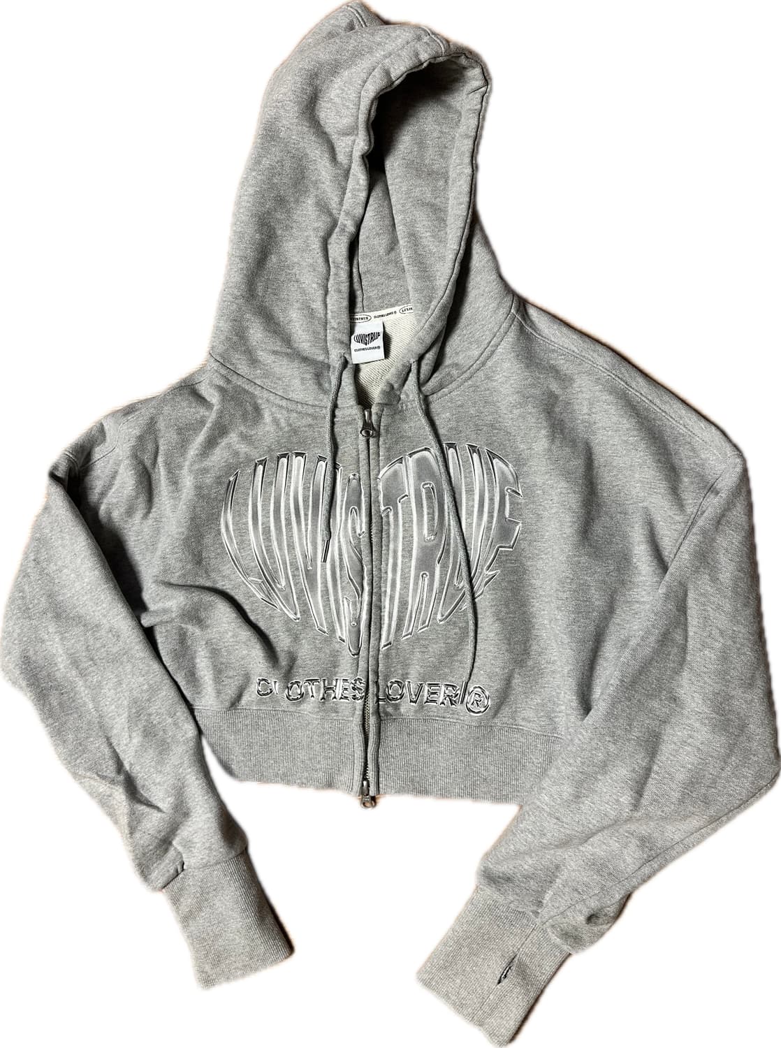 러브이즈트루 크롭 후드집업 상품이미지2