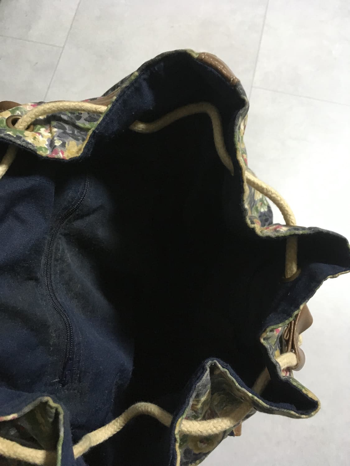 꽃무늬 가죽 백팩 상품이미지6