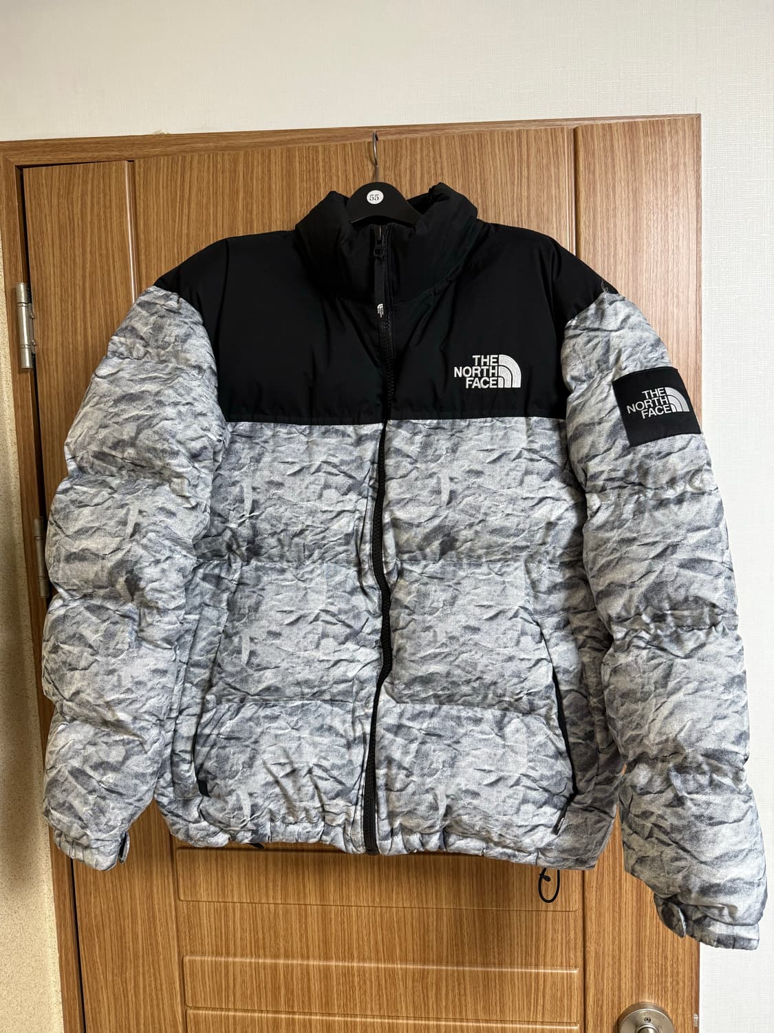 노스페이스 화이트 라벨 노벨티 눕시 다운 자켓 프린트 화이트 XXL 상품이미지1