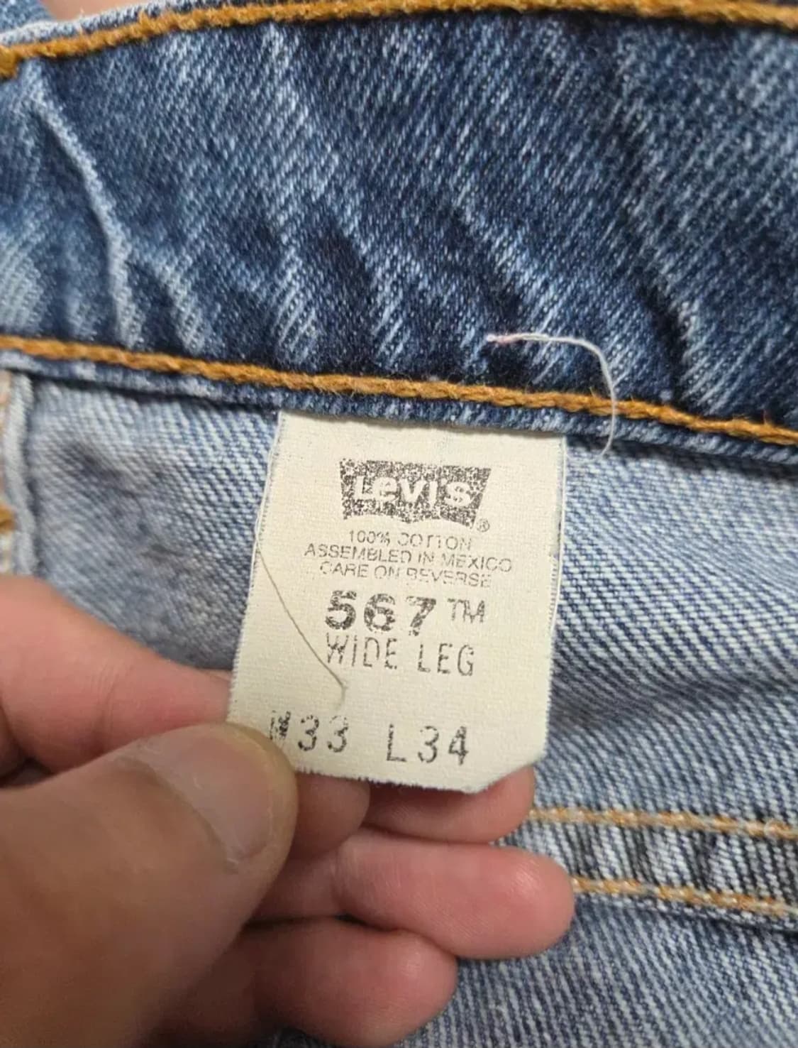 90s 리바이스 567 33사이즈 상품이미지3