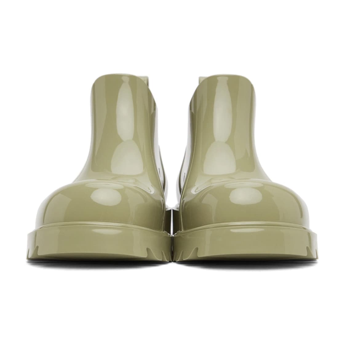 새상품 보테가 베네타 스트라이드 샤이니 러버 앵클 부츠 장화 트래버틴 상품이미지2