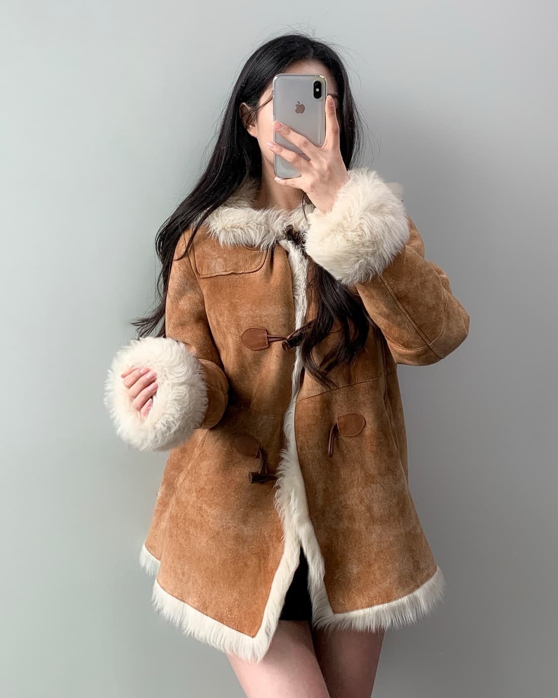 양피 양모 더플 무스탕 상품이미지2