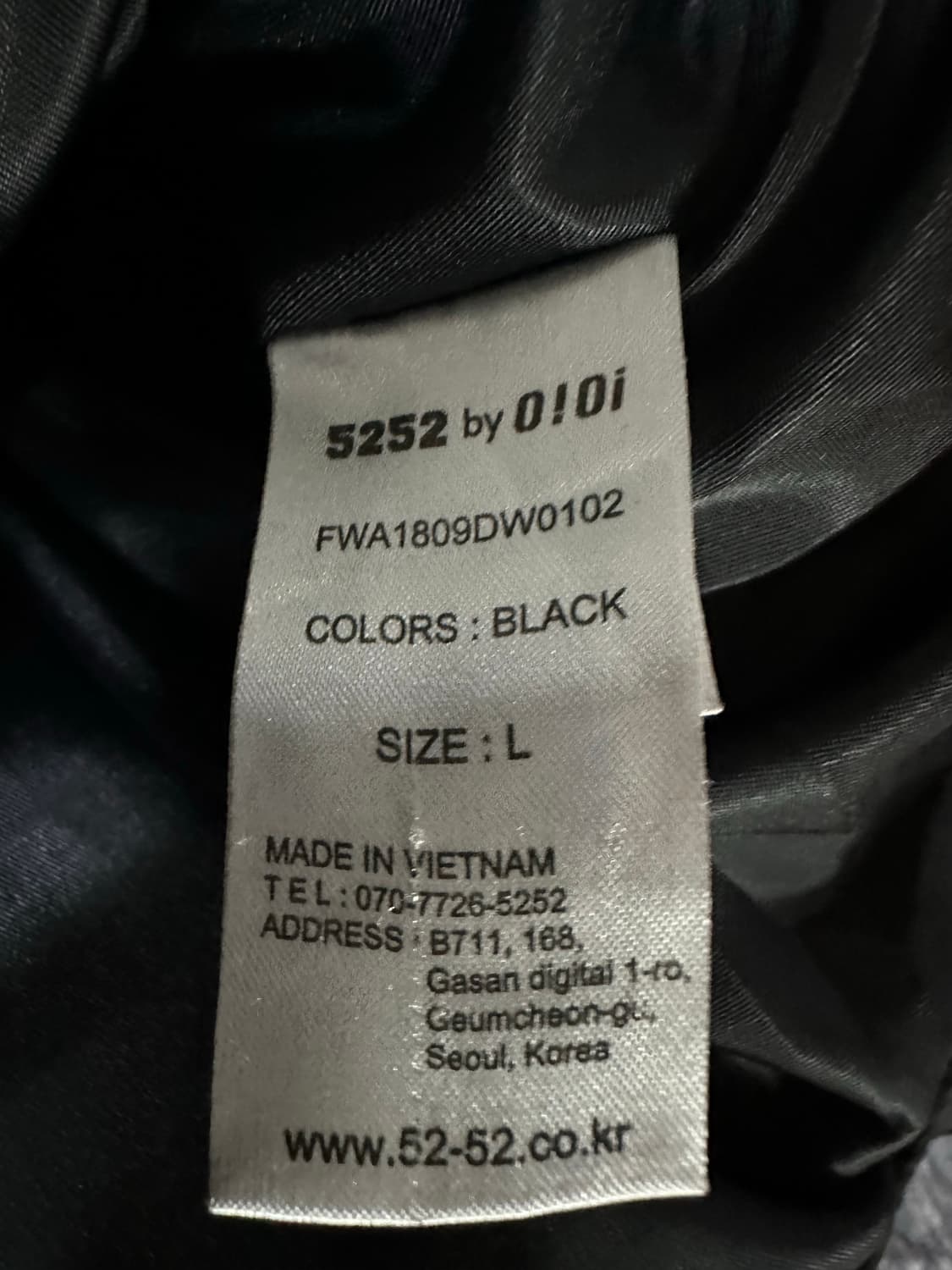 5252 by O!Oi의 블랙 덕다운 패딩 상품이미지4