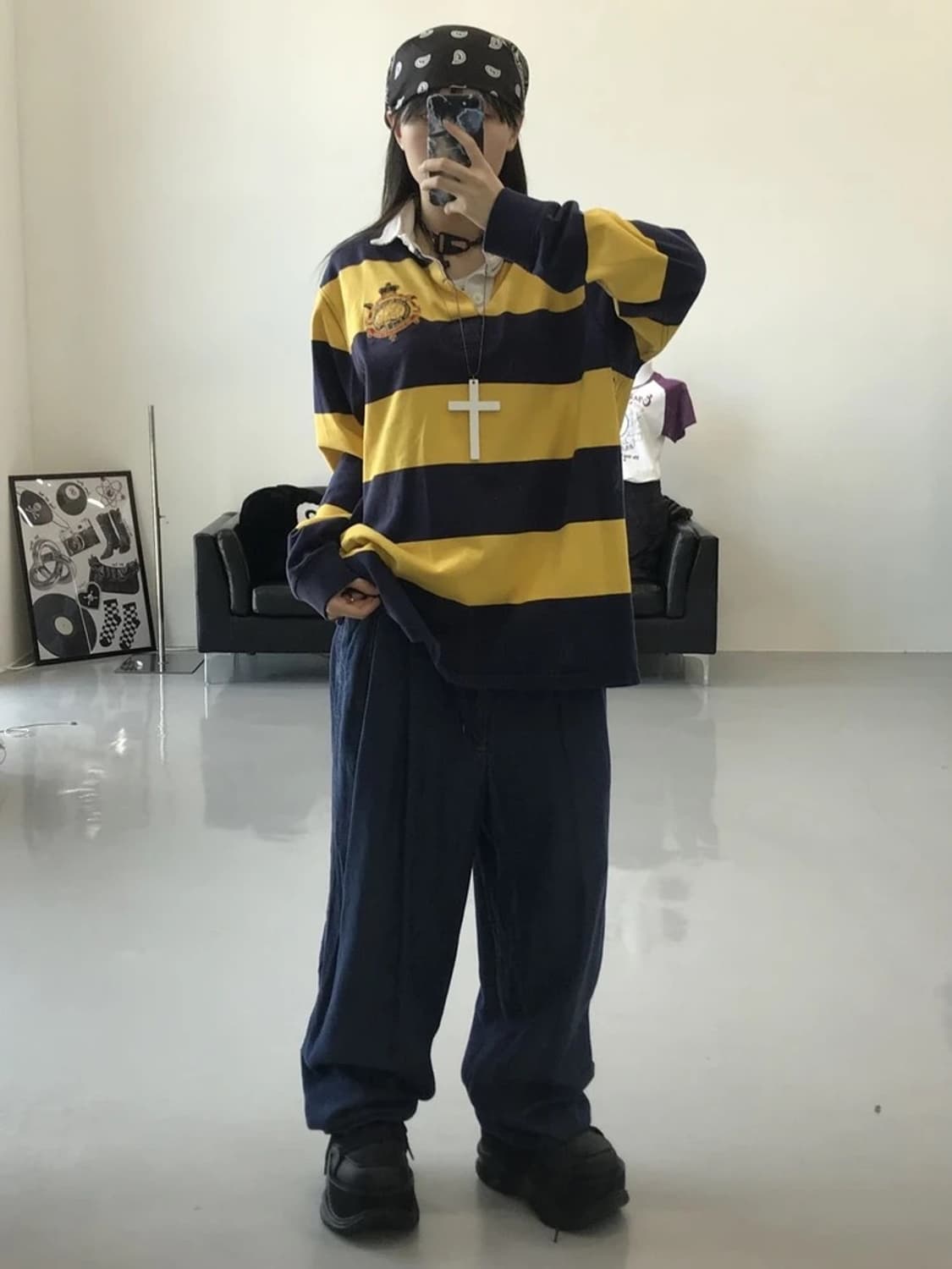 폴로 랄프로렌 스트라이프 럭비티 상품이미지1