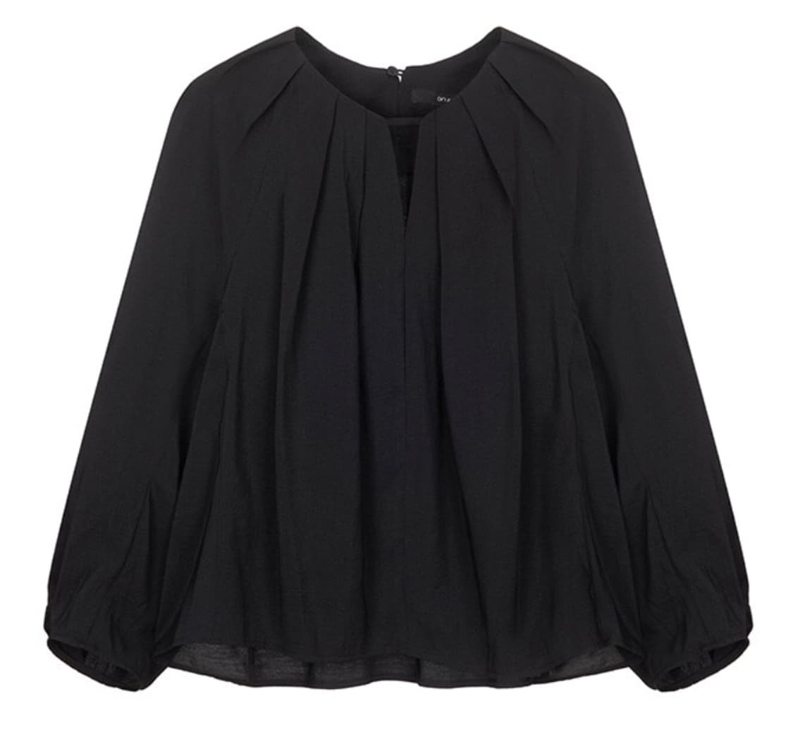 (새상품) 온앤온 블랙 블라우스 상품이미지5