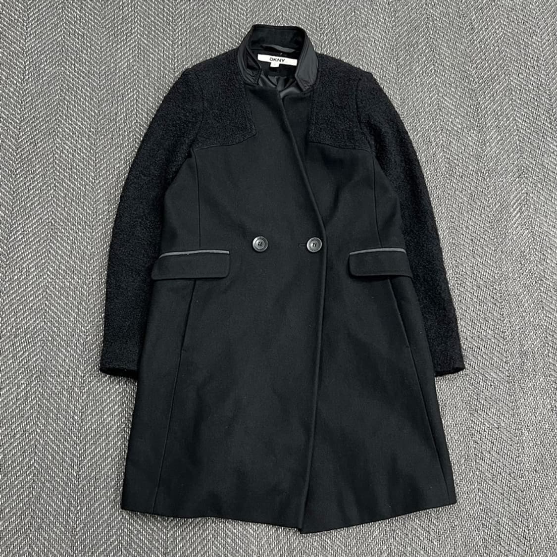 dkny 부클 디테일 더블코트 v1246 상품이미지1