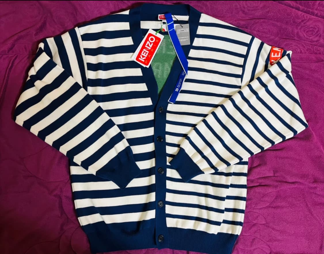 겐조 노티카 네이비스트라이프 가디건드립니다[미착용] 상품이미지1