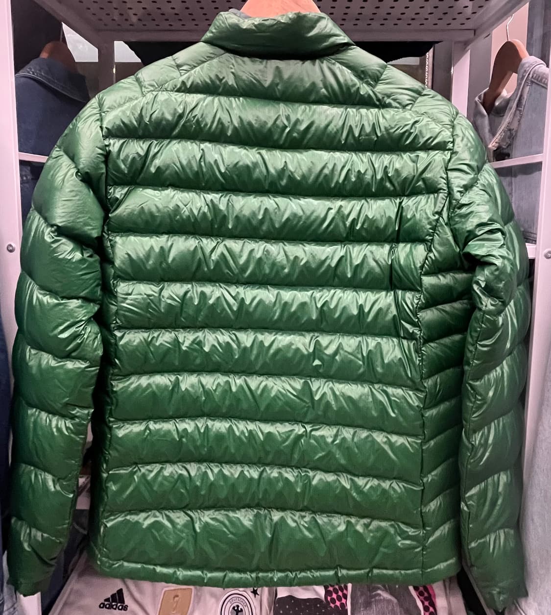 몽벨 경량 800필 딥그린 패딩 상품이미지5