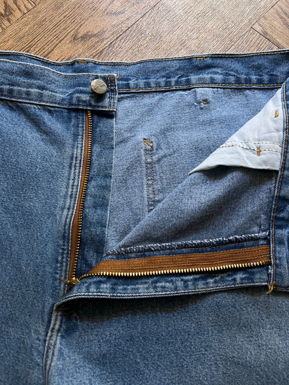 [38]칼하트 USA 미디엄블루 카펜터 워크 데님 팬츠 상품이미지3